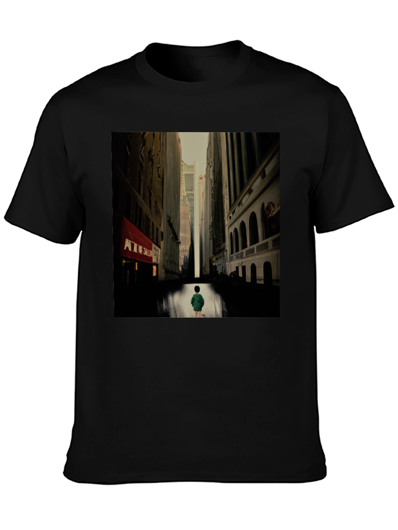 Urban Serenity Black T-Shirt