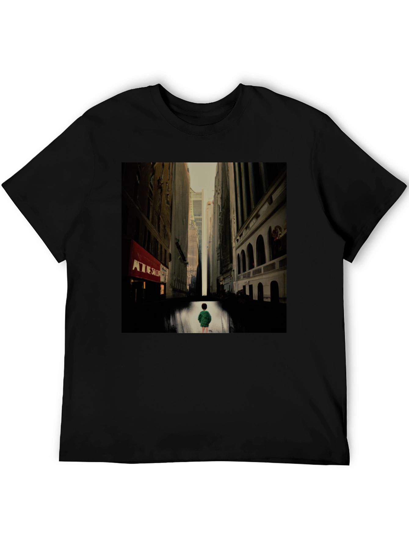 Urban Serenity Black T-Shirt