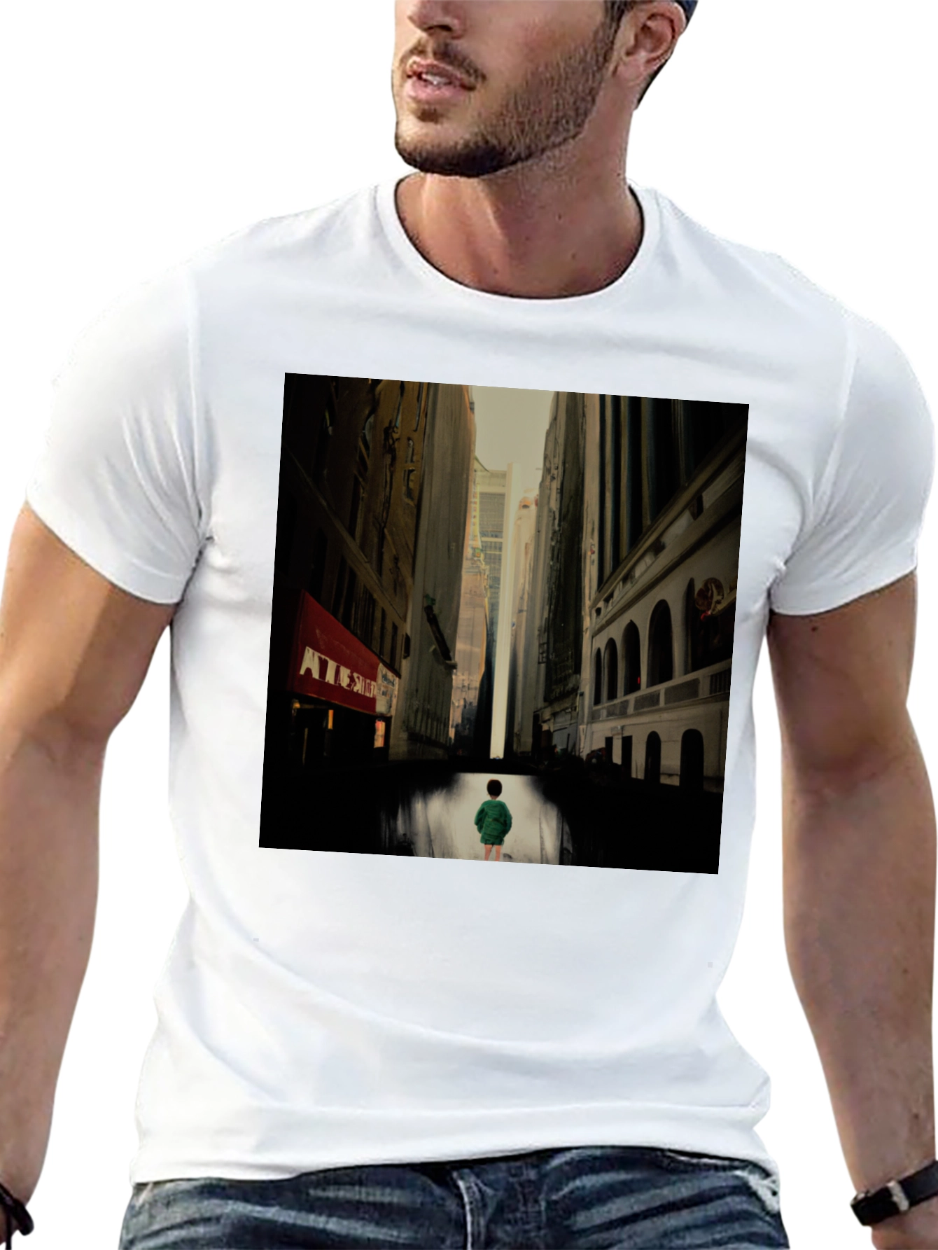 Urban Serenity Black T-Shirt
