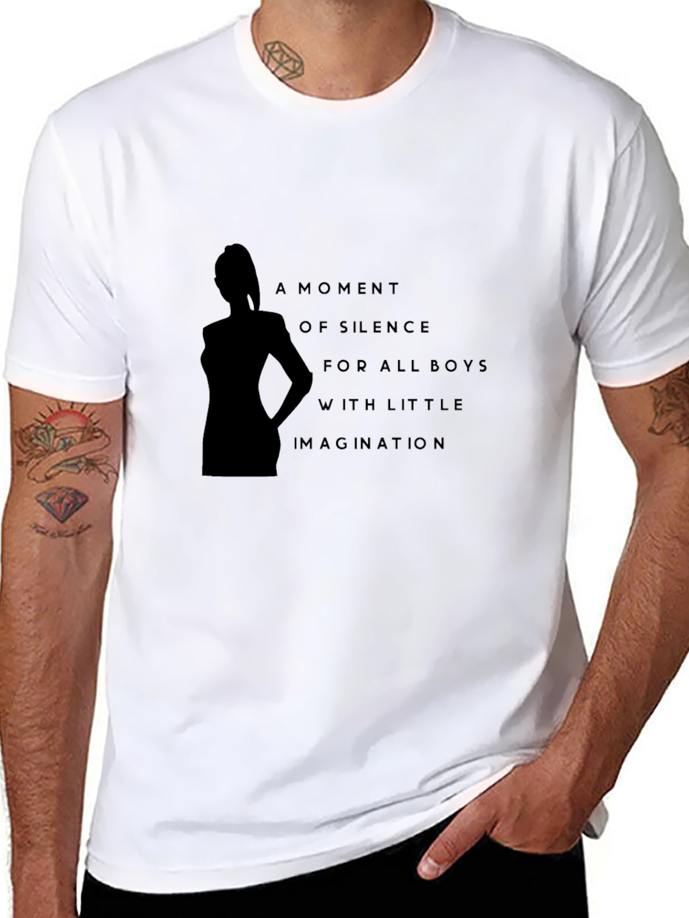 Humorous Moment of Silence Graphic T-Shirt