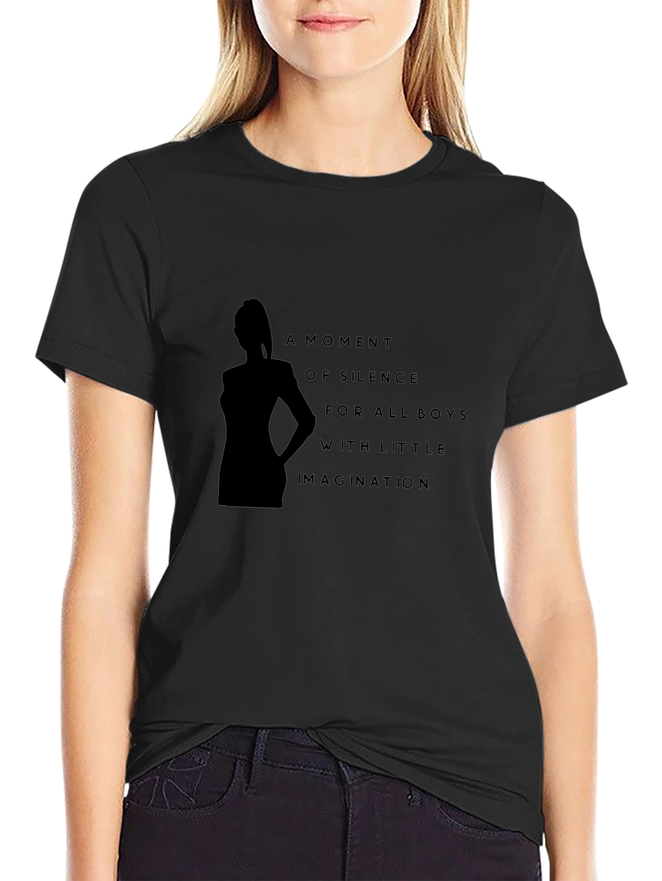 Humorous Moment of Silence Graphic T-Shirt