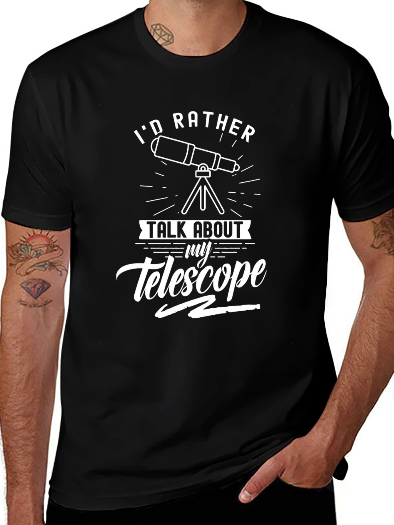 Telescope Lover T-Shirt - Id Rather Talk Telescope
