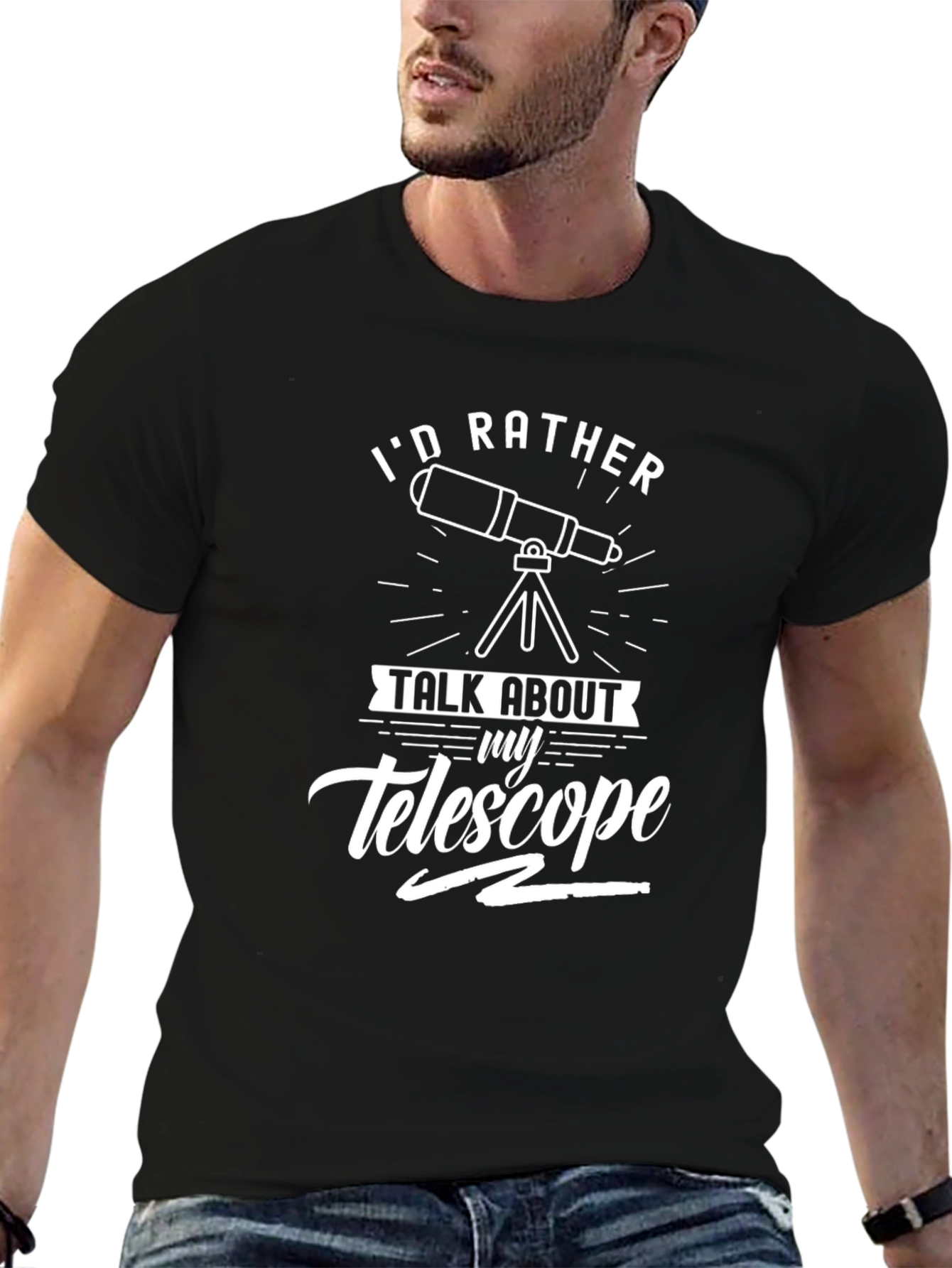 Telescope Lover T-Shirt - Id Rather Talk Telescope