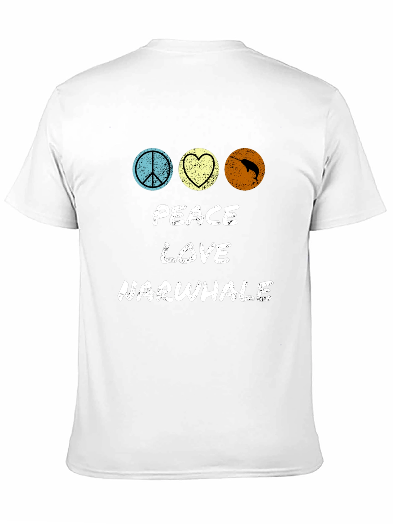 Peace Love Narwhal T-Shirt - Funny Graphic Tee