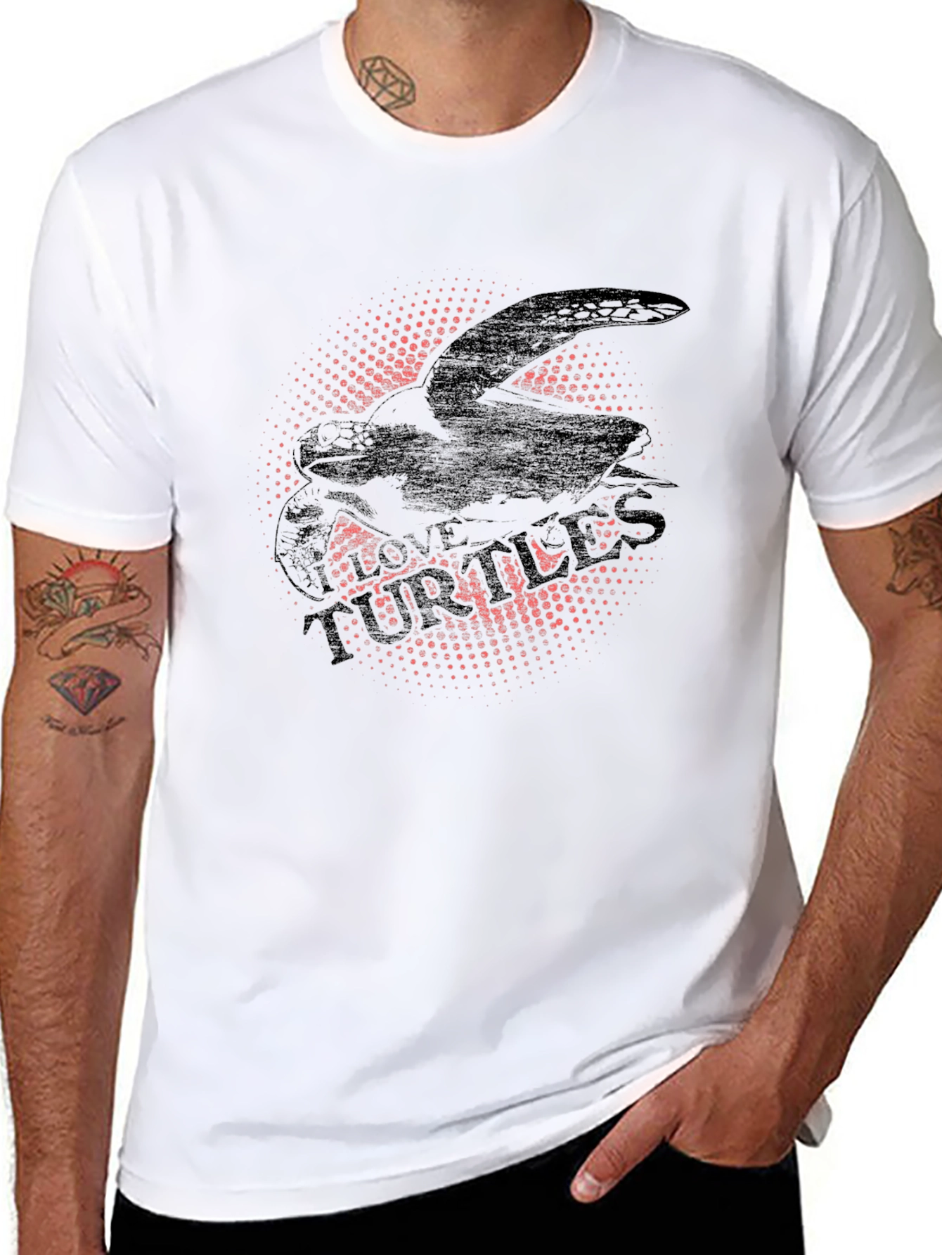 Love Turtles T-Shirt - Black