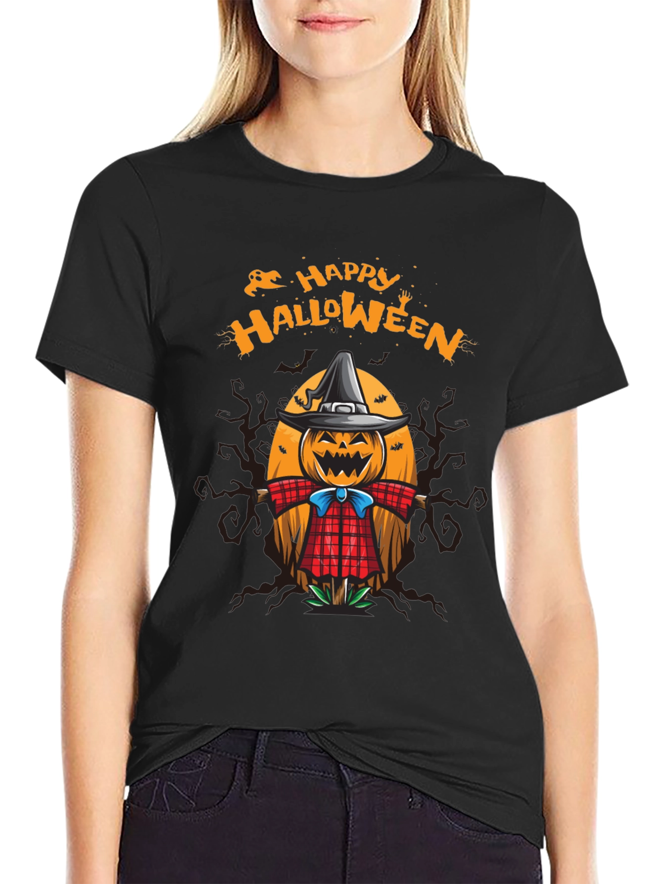 Happy Halloween Scarecrow T-Shirt