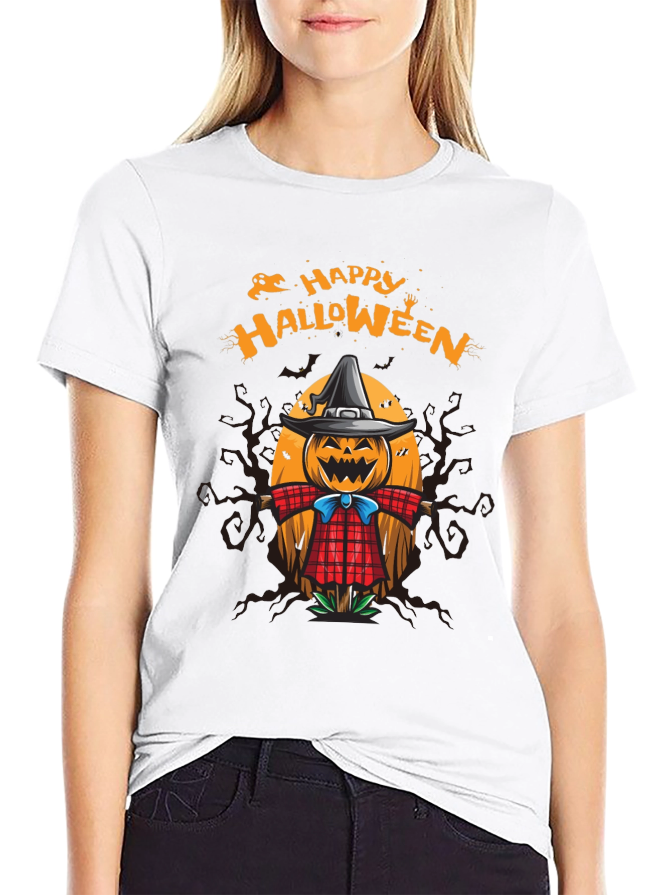 Happy Halloween Scarecrow T-Shirt