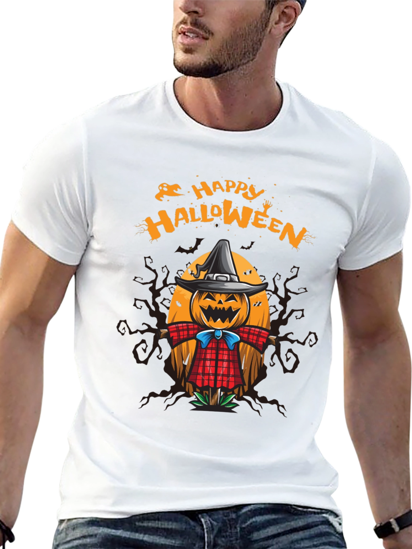 Happy Halloween Scarecrow T-Shirt