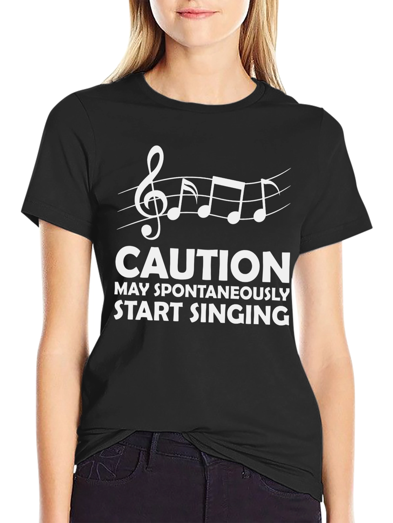 Caution May Spontaneously Start Singing T-Shirt