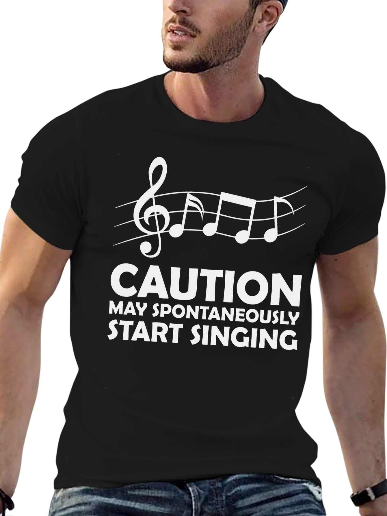 Caution May Spontaneously Start Singing T-Shirt