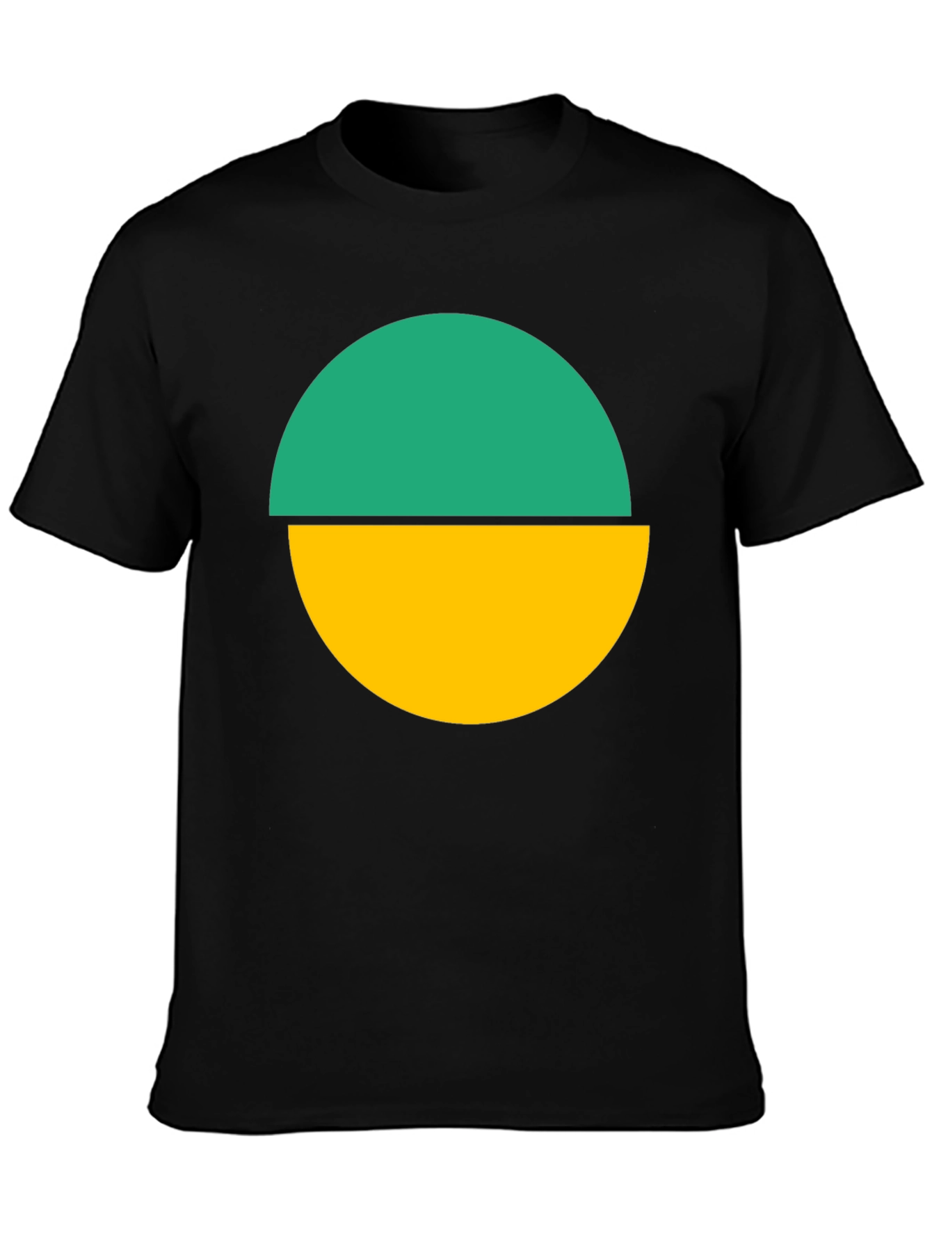 Two-Tone Circle Graphic Tee