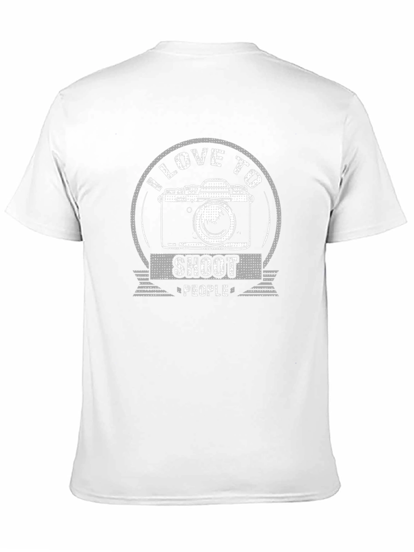 I Love to Shoot People Camera Graphic T-Shirt