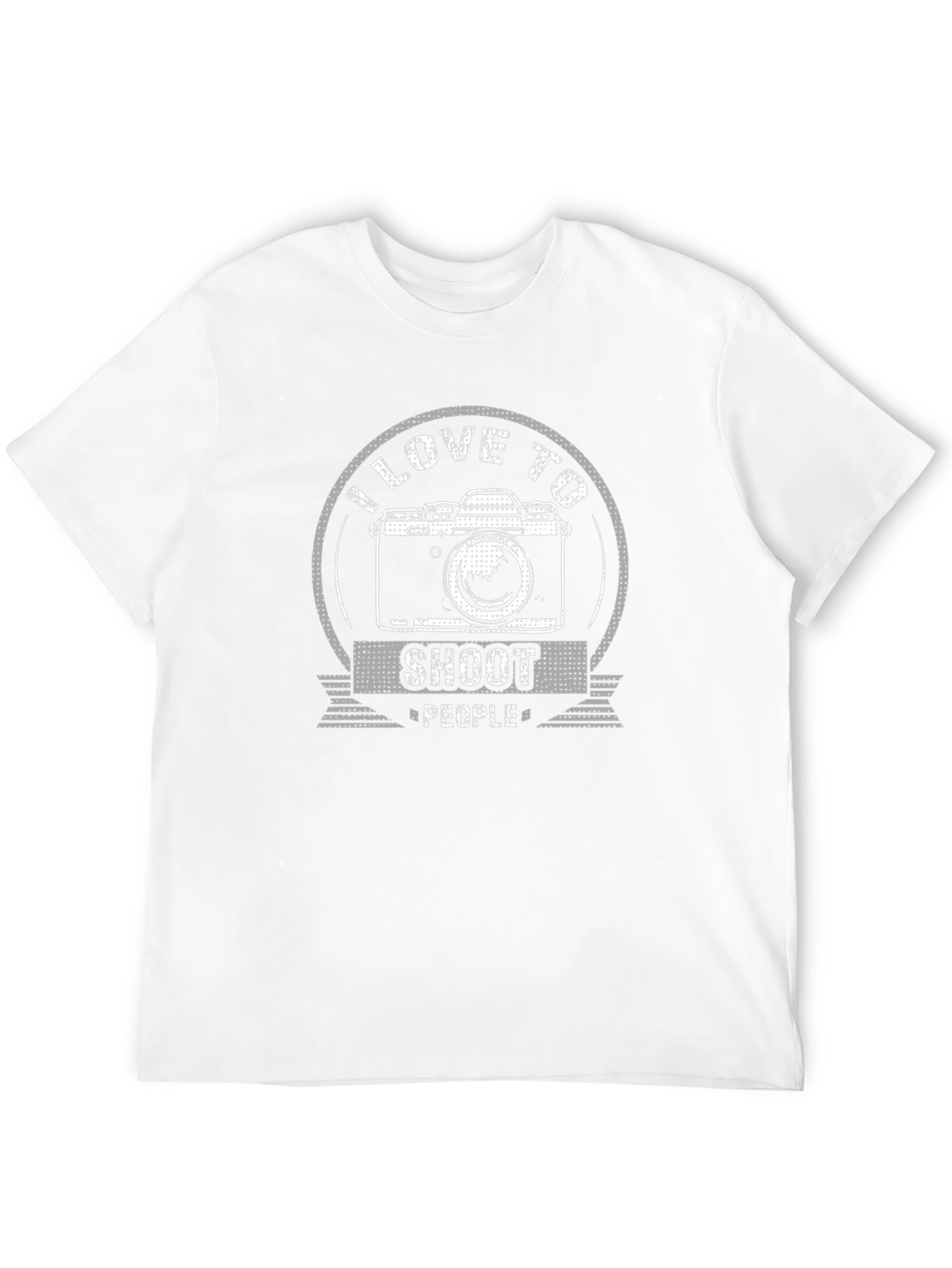 I Love to Shoot People Camera Graphic T-Shirt