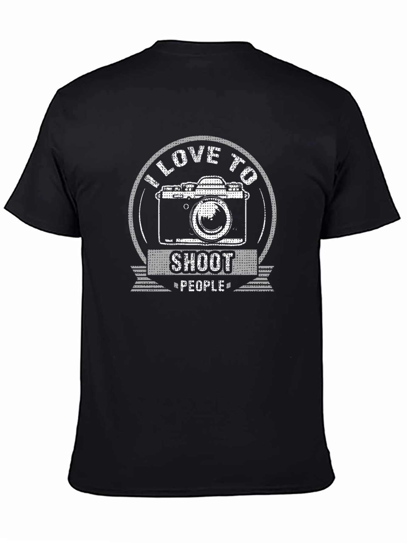 I Love to Shoot People Camera Graphic T-Shirt