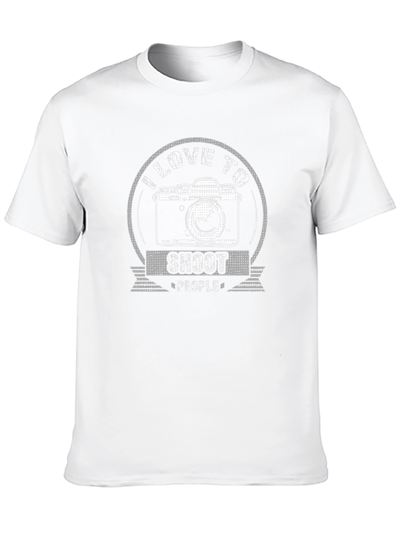 I Love to Shoot People Camera Graphic T-Shirt