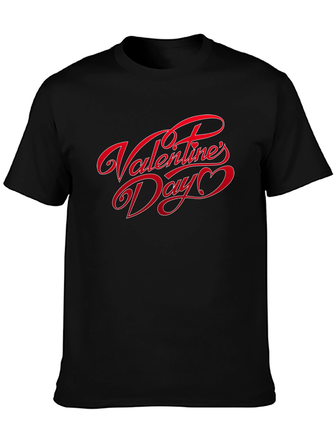 Valentines Day Graphic T-Shirt - Black