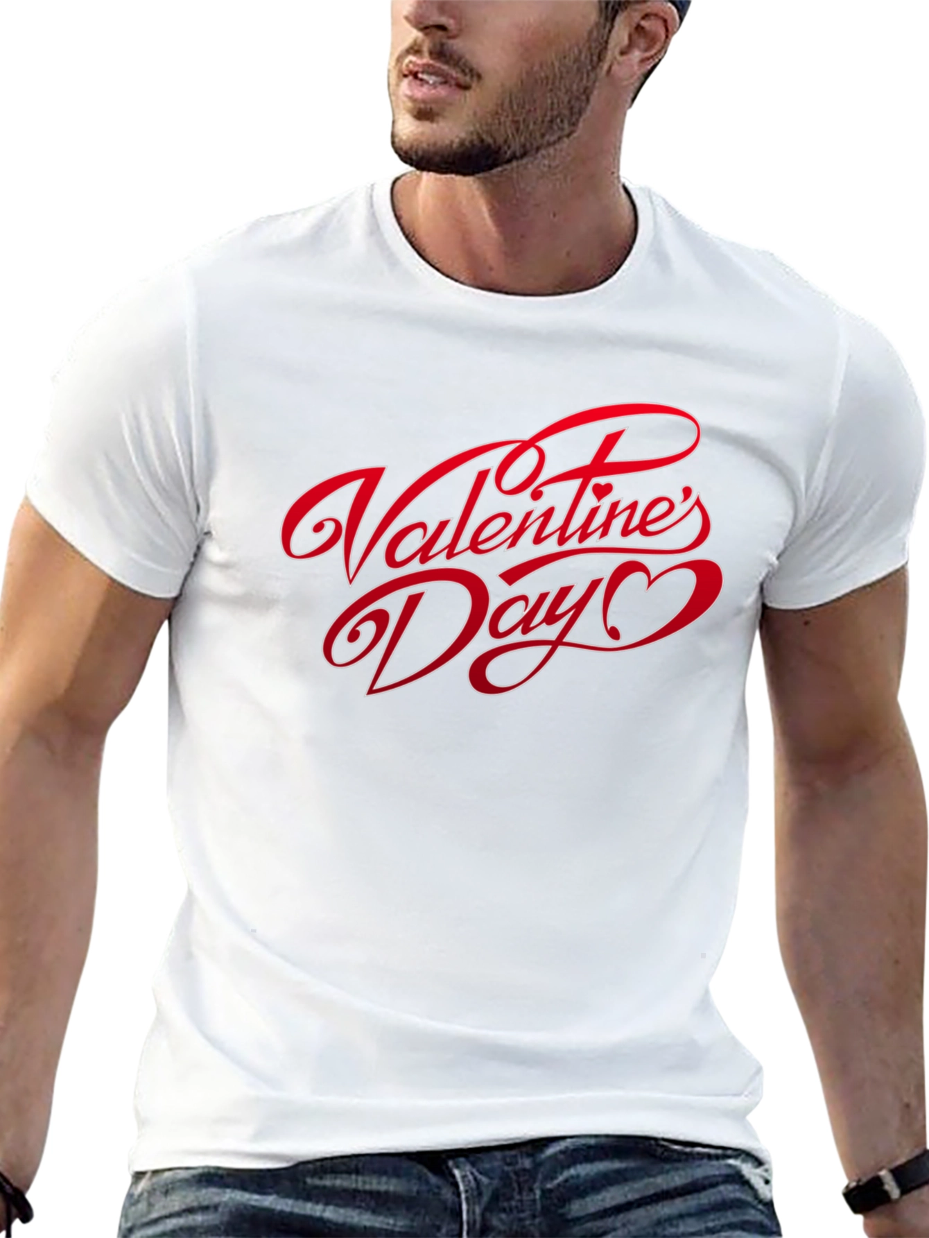 Valentines Day Graphic T-Shirt - Black
