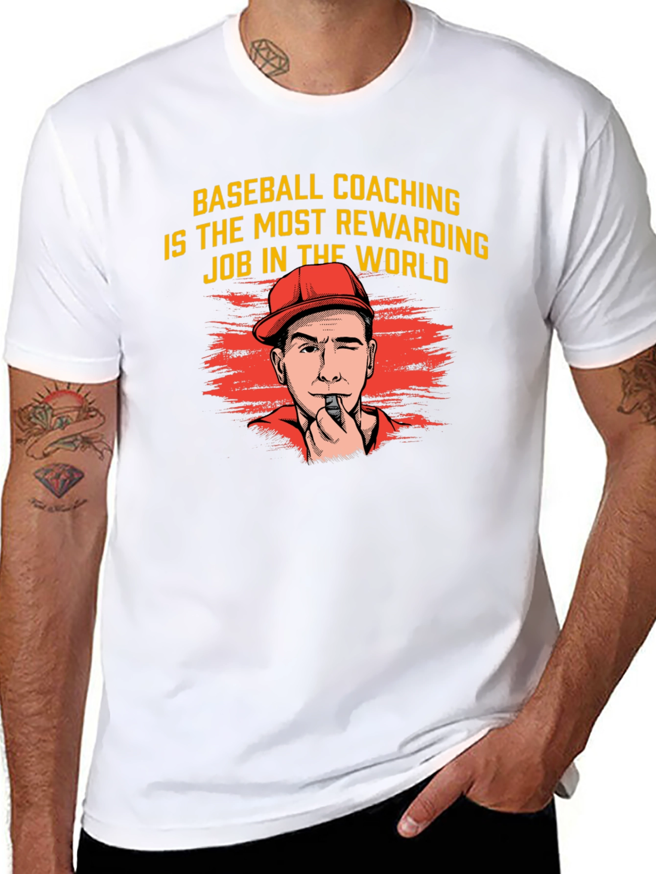 Baseball Coaching Tee - Most Rewarding Job