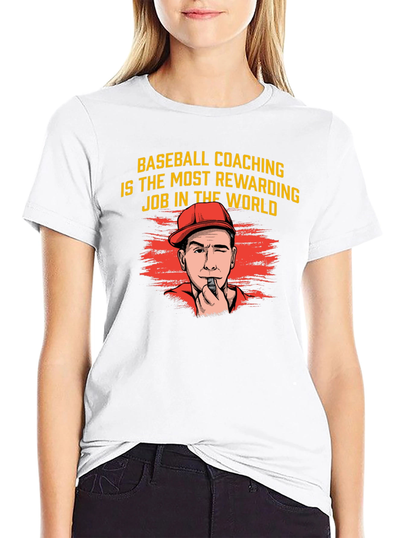 Baseball Coaching Tee - Most Rewarding Job