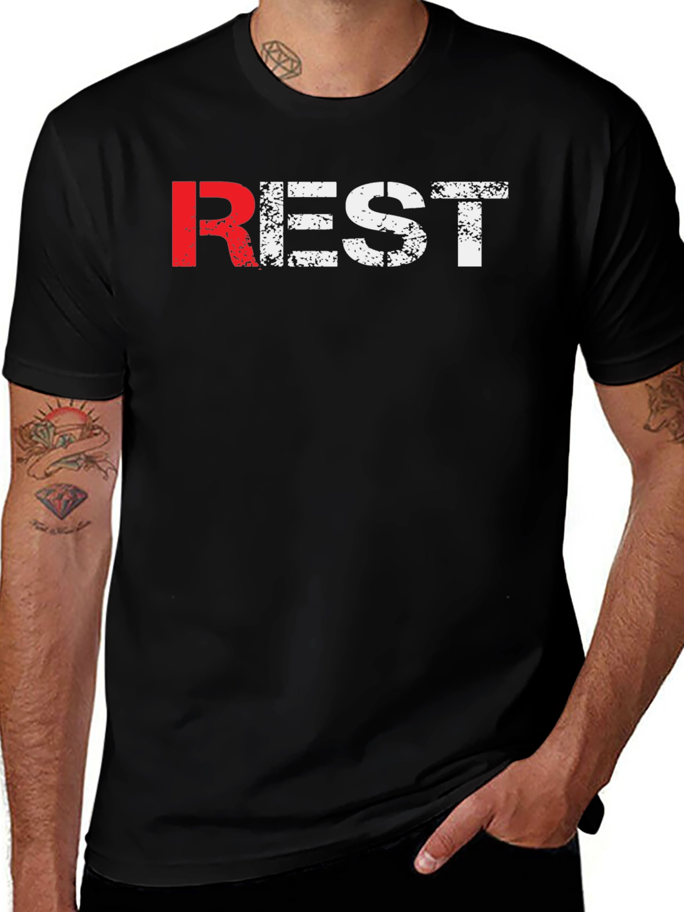 Rest Day Black T-Shirt | Relax & Recover