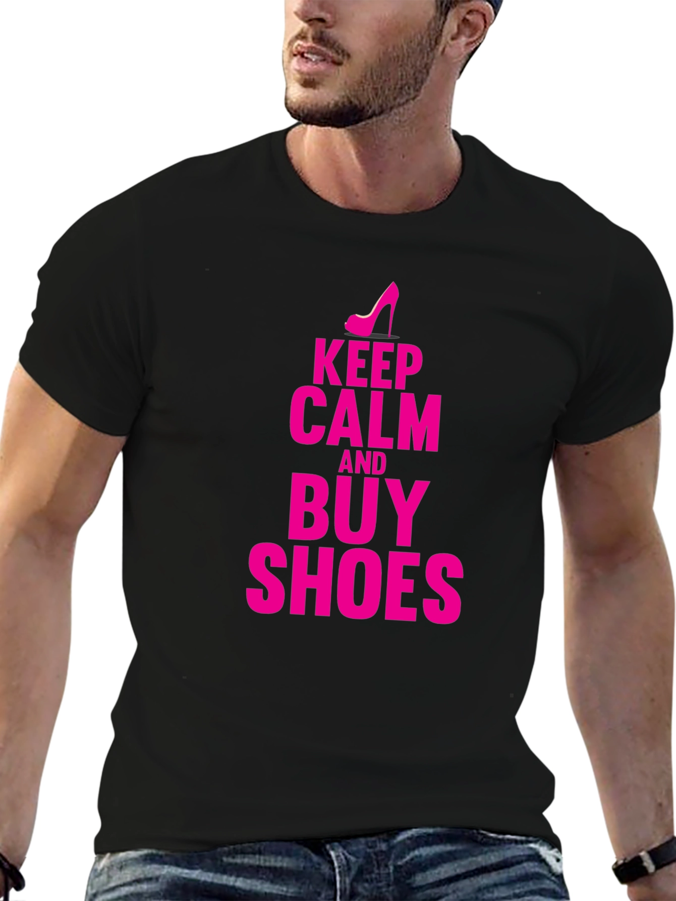 Keep Calm & Buy Shoes Graphic T-Shirt