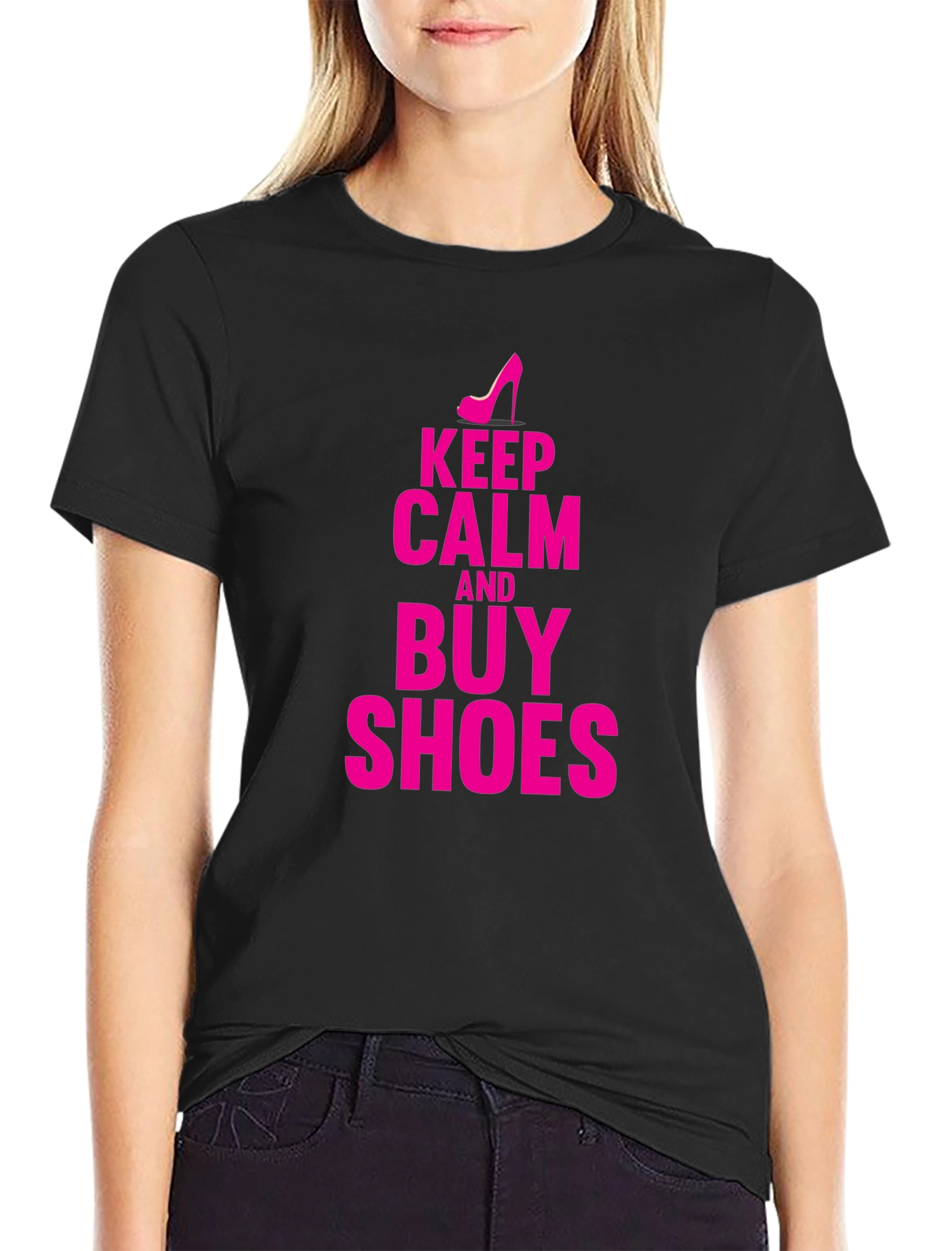 Keep Calm & Buy Shoes Graphic T-Shirt