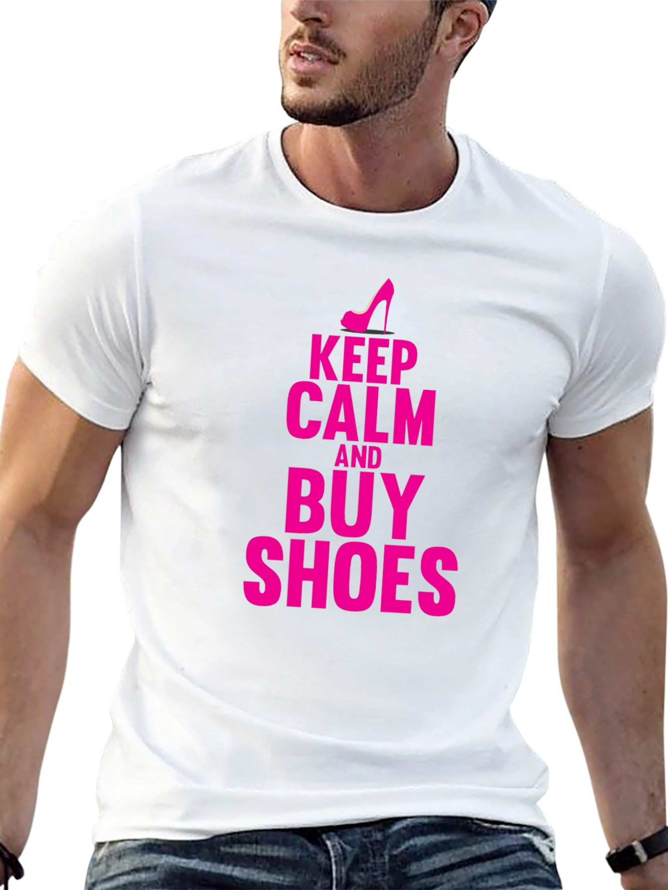 Keep Calm & Buy Shoes Graphic T-Shirt