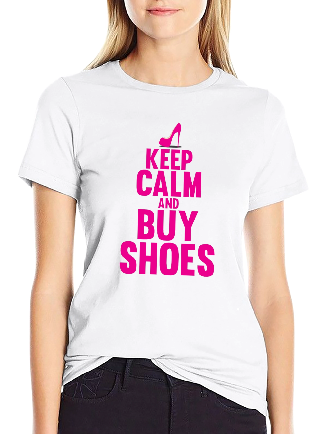 Keep Calm & Buy Shoes Graphic T-Shirt