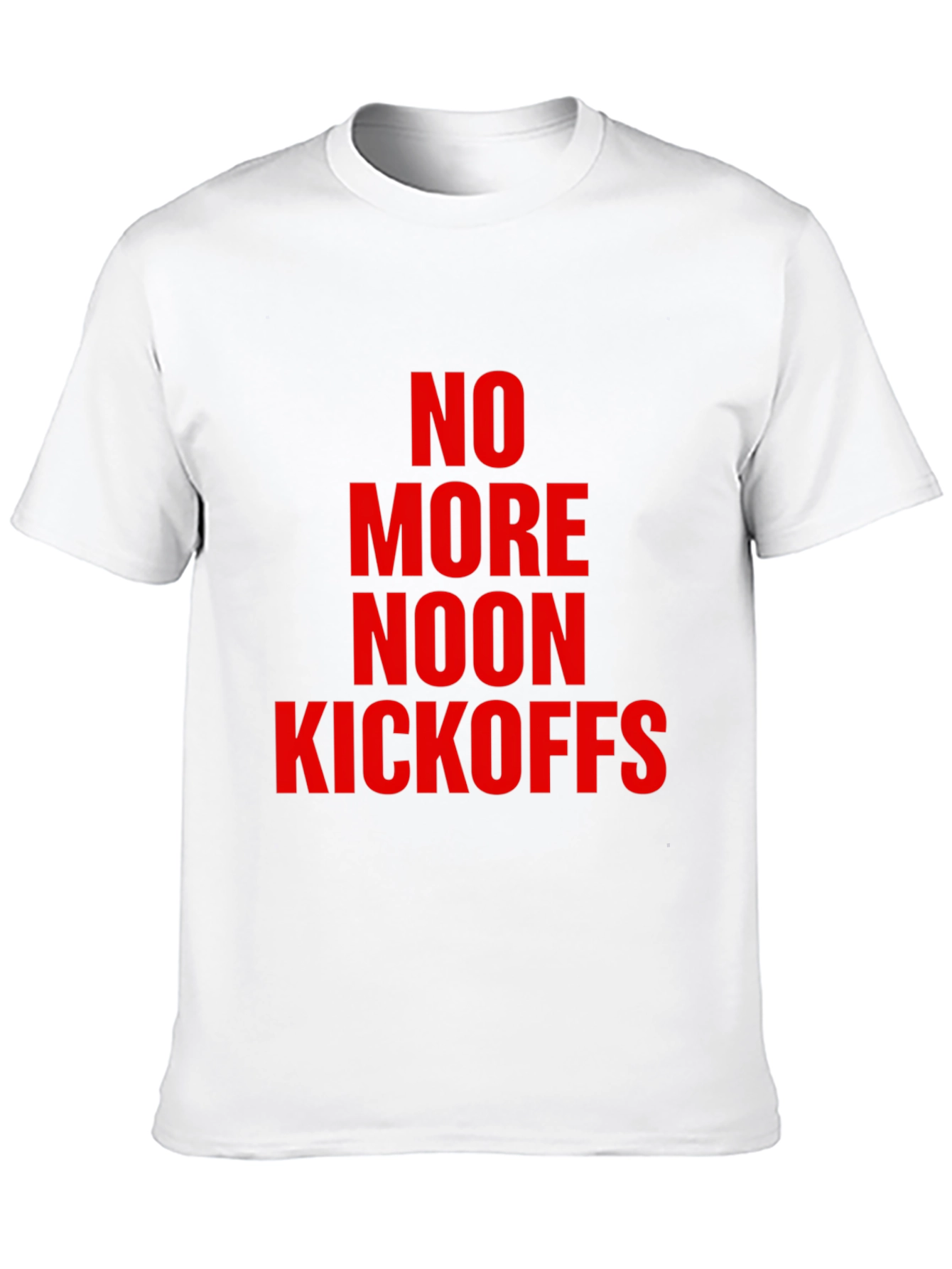 No More Noon Kickoffs Graphic Tee
