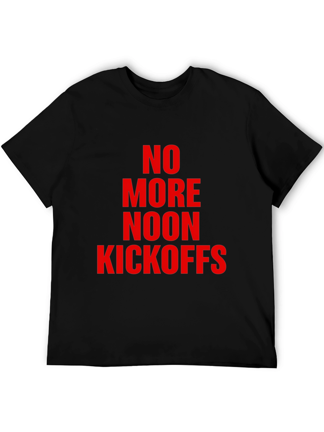 No More Noon Kickoffs Graphic Tee