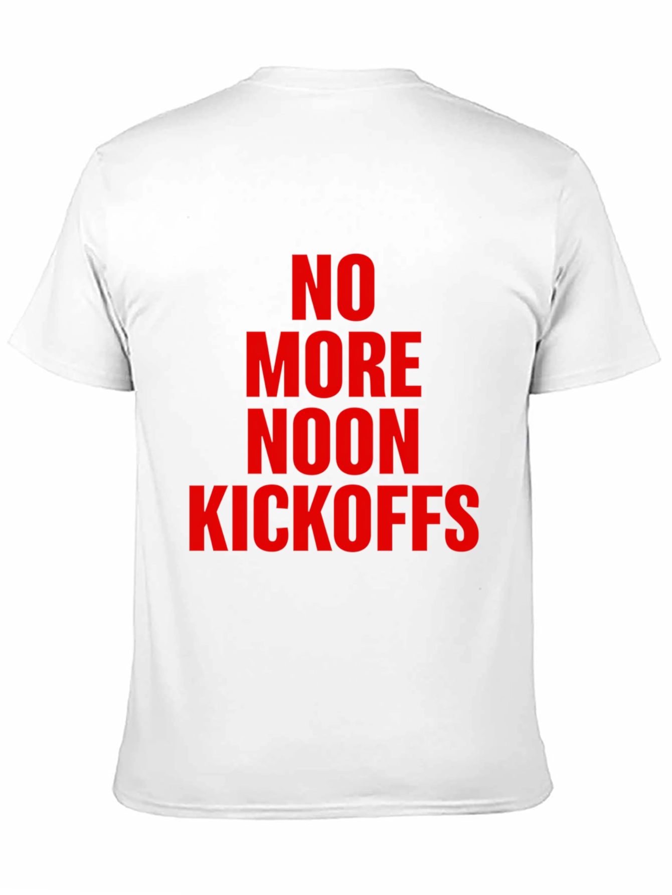No More Noon Kickoffs Graphic Tee