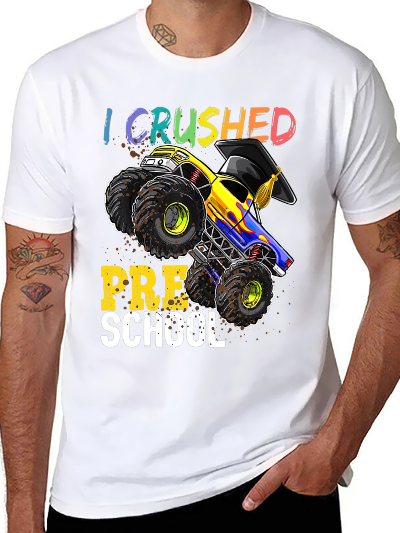 Crushed Preschool Monster Truck T-Shirt