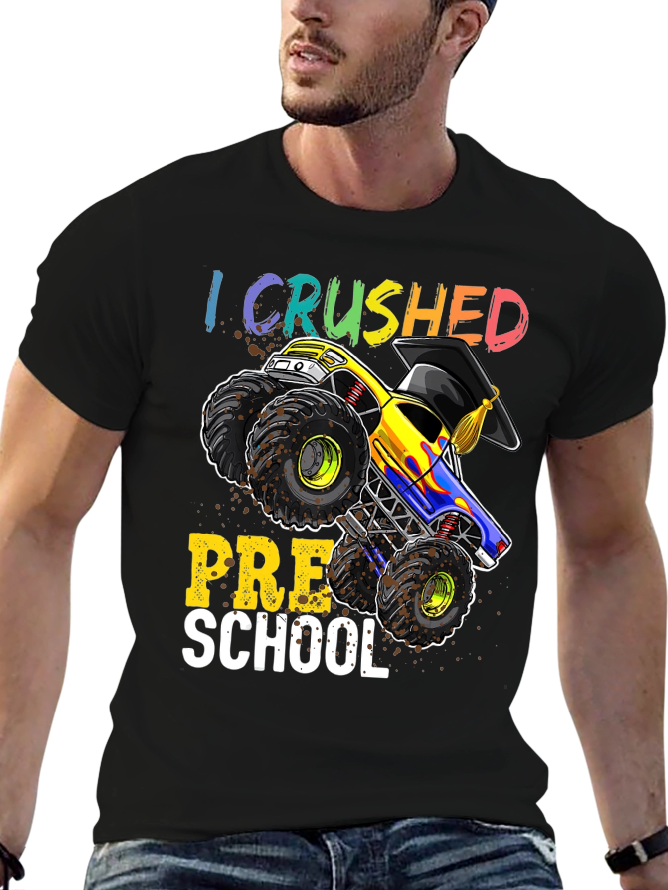 Crushed Preschool Monster Truck T-Shirt