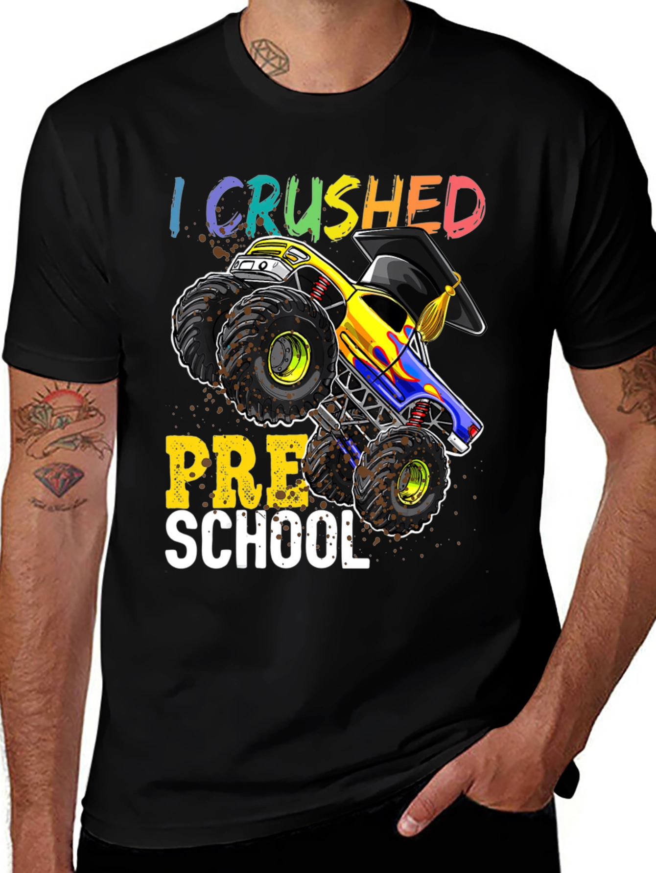 Crushed Preschool Monster Truck T-Shirt