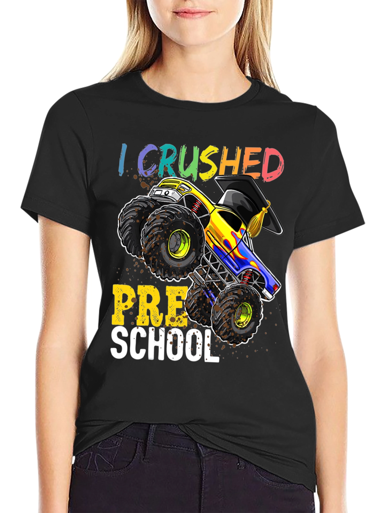 Crushed Preschool Monster Truck T-Shirt