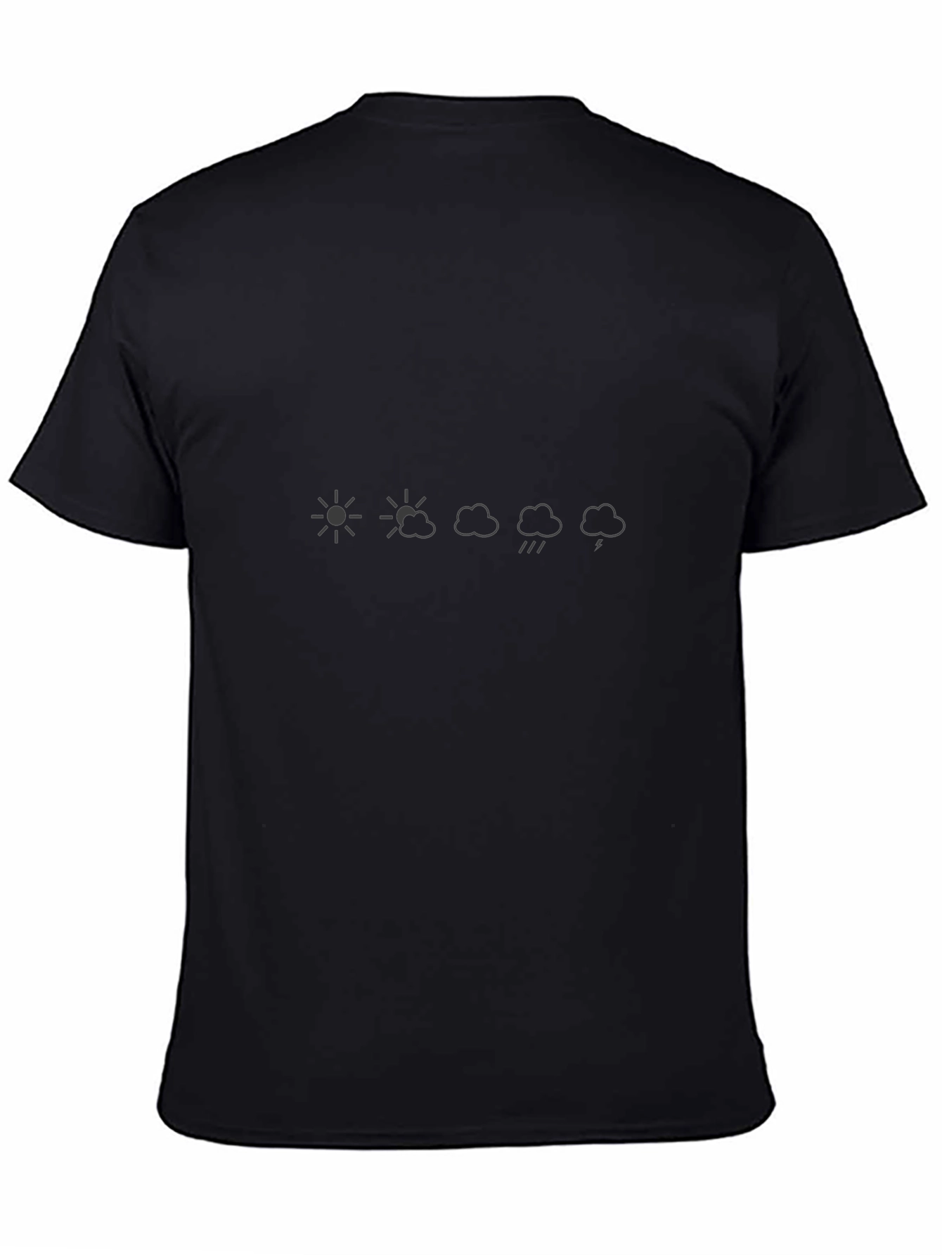 Weather Pattern Graphic Black Tee