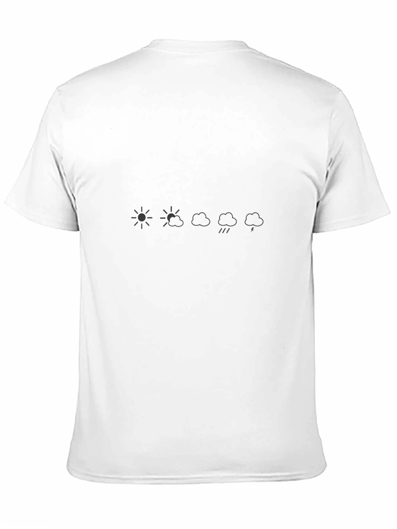 Weather Pattern Graphic Black Tee