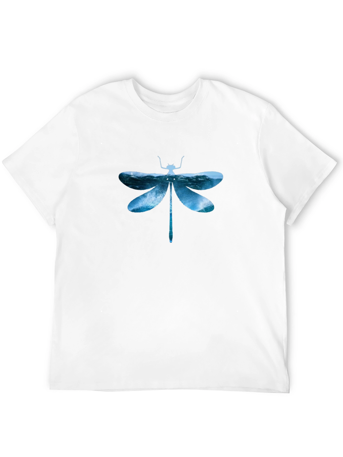 Dragonfly Waves Graphic Tee - Mens Black T-Shirt