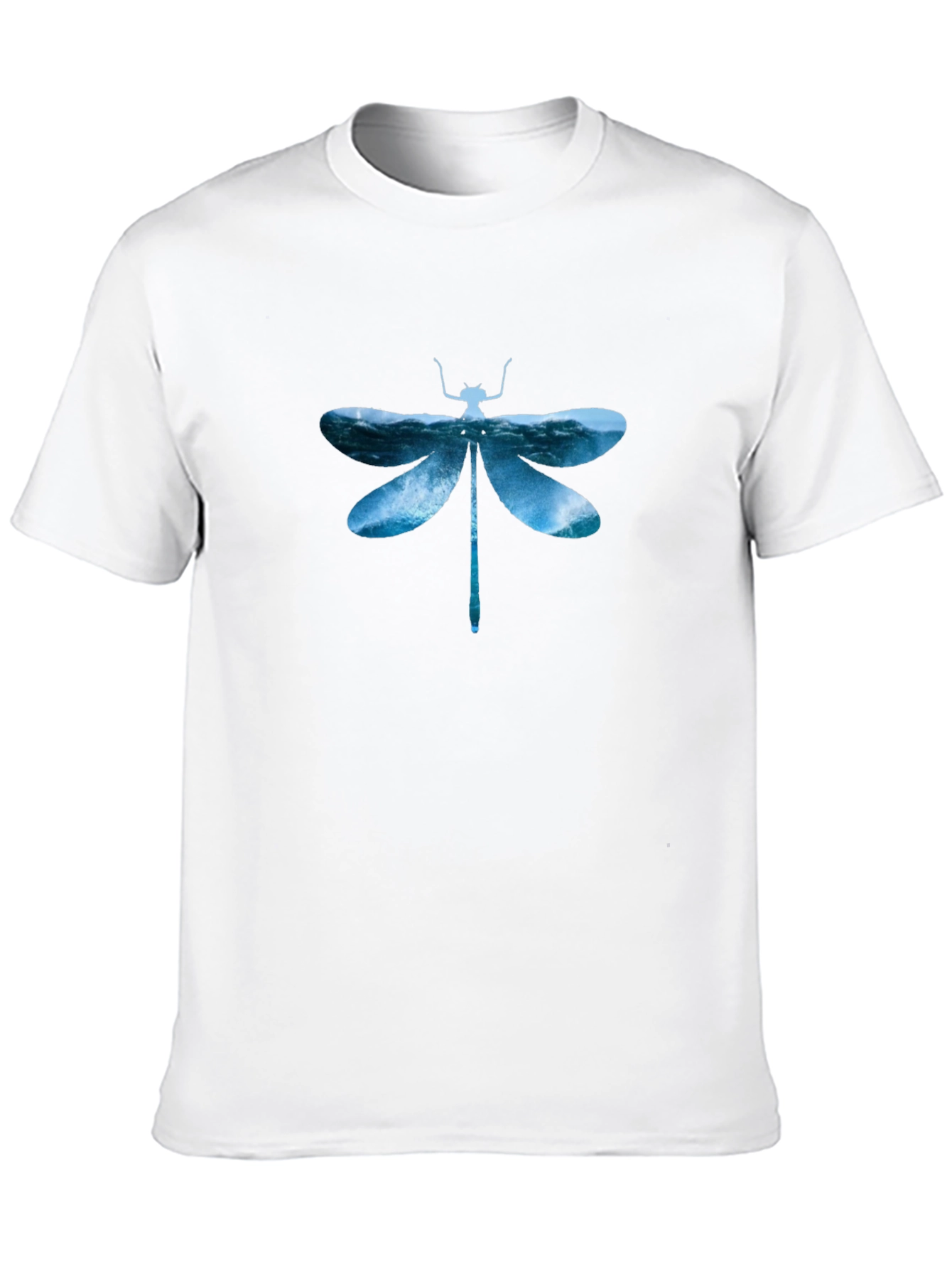 Dragonfly Waves Graphic Tee - Mens Black T-Shirt