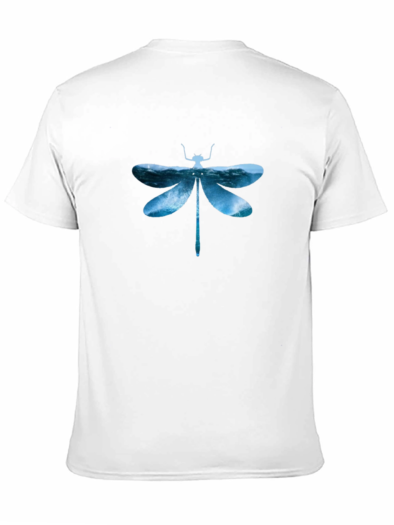 Dragonfly Waves Graphic Tee - Mens Black T-Shirt