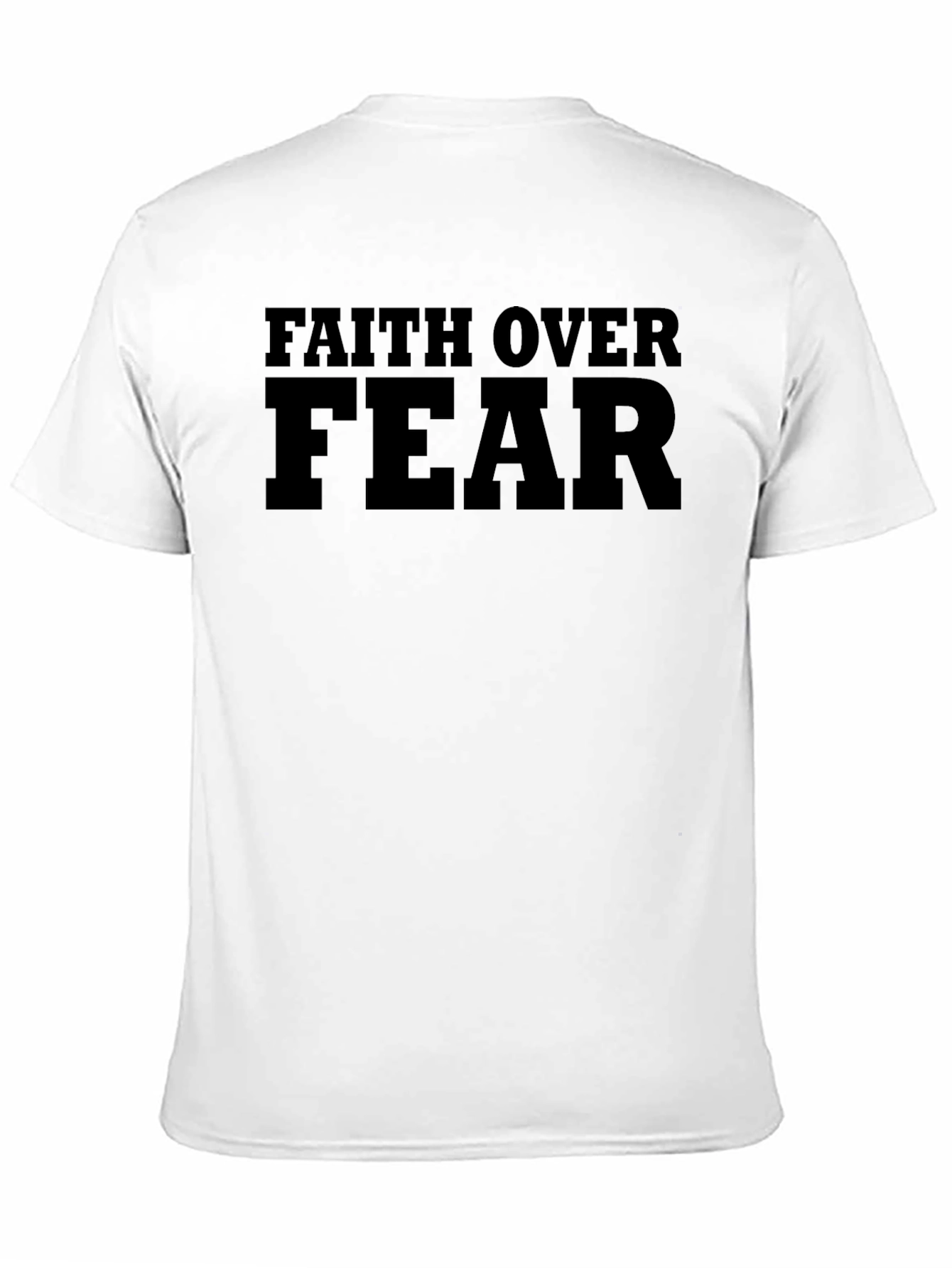 Faith Over Fear Graphic T-Shirt - Motivational Tee