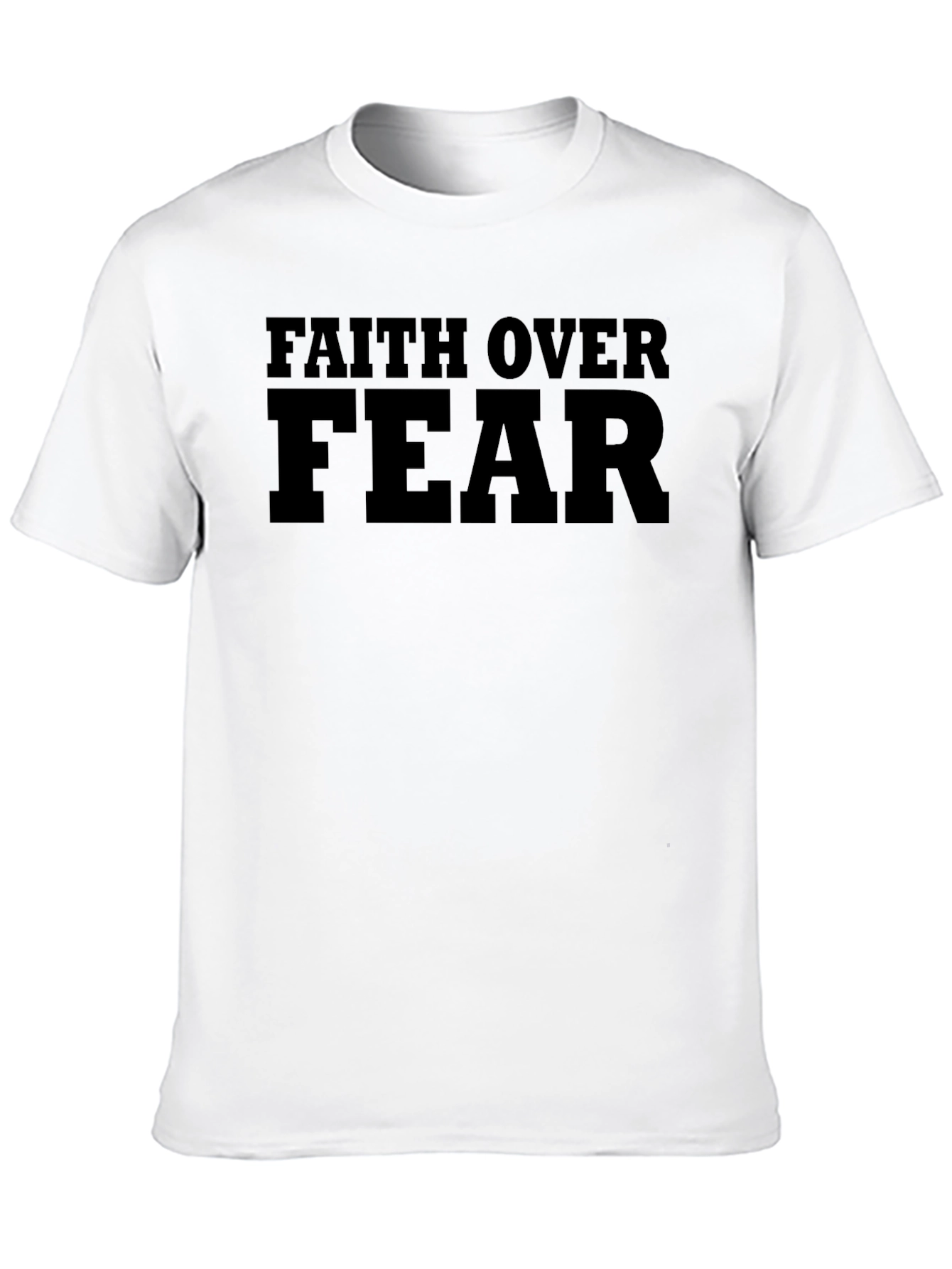 Faith Over Fear Graphic T-Shirt - Motivational Tee