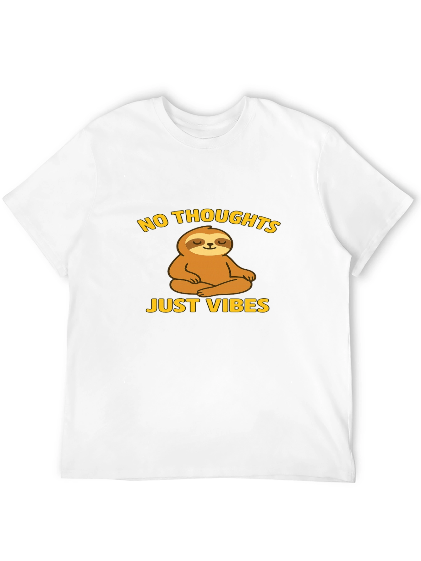 No Thoughts Just Vibes Sloth T-Shirt