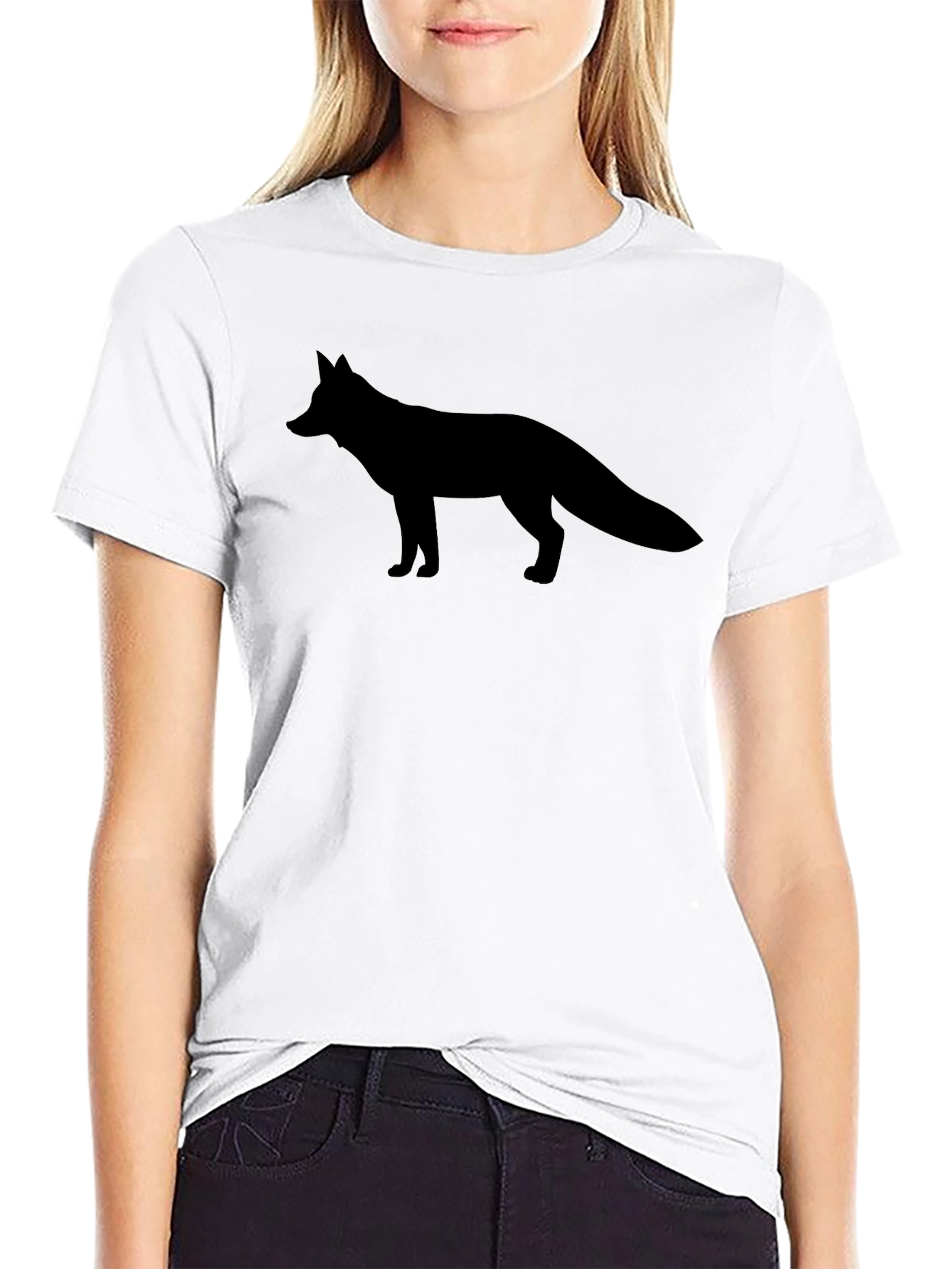 Fox Silhouette Graphic Tee - Mens Black T-Shirt