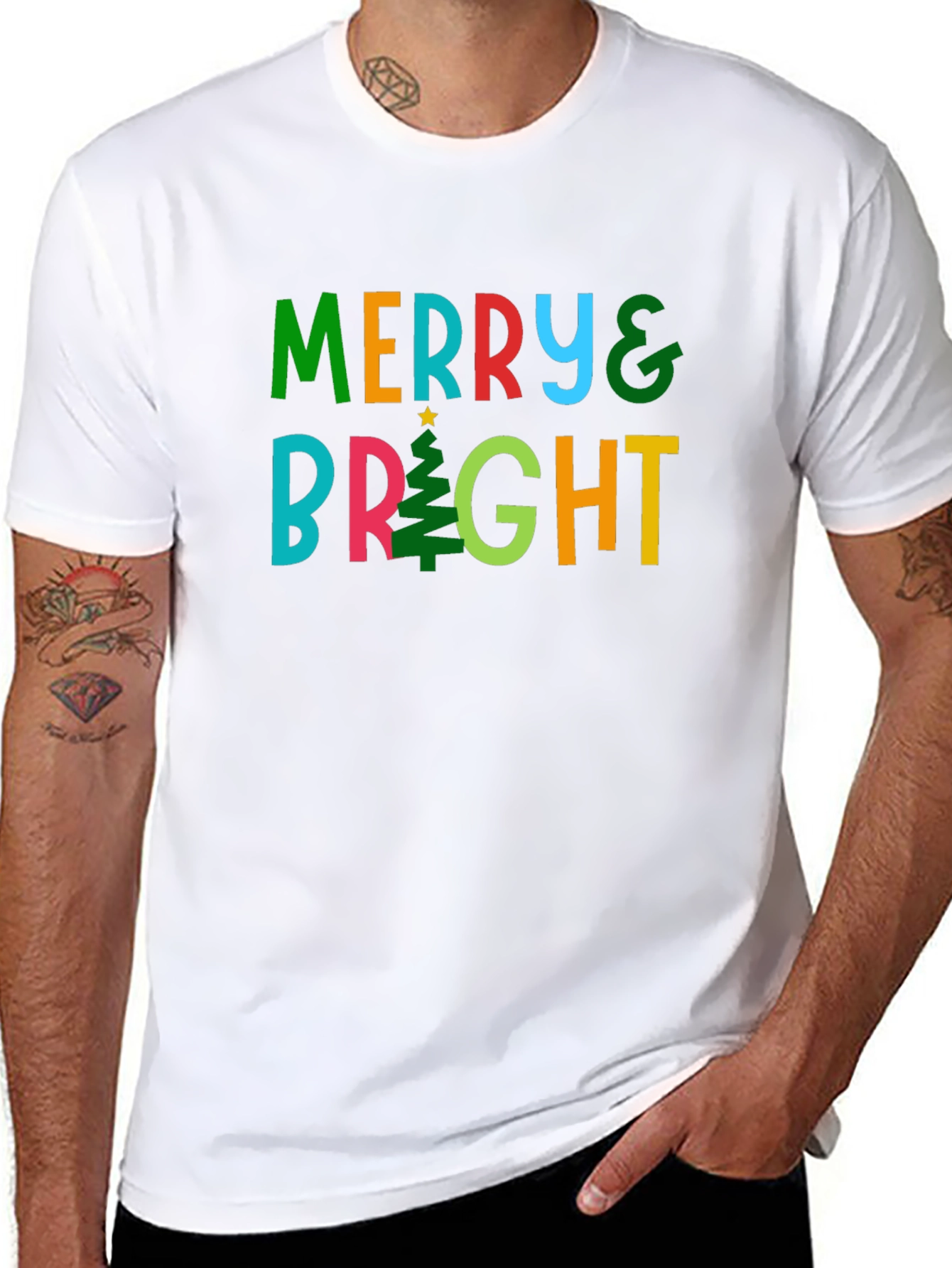 Merry & Bright Christmas T-Shirt
