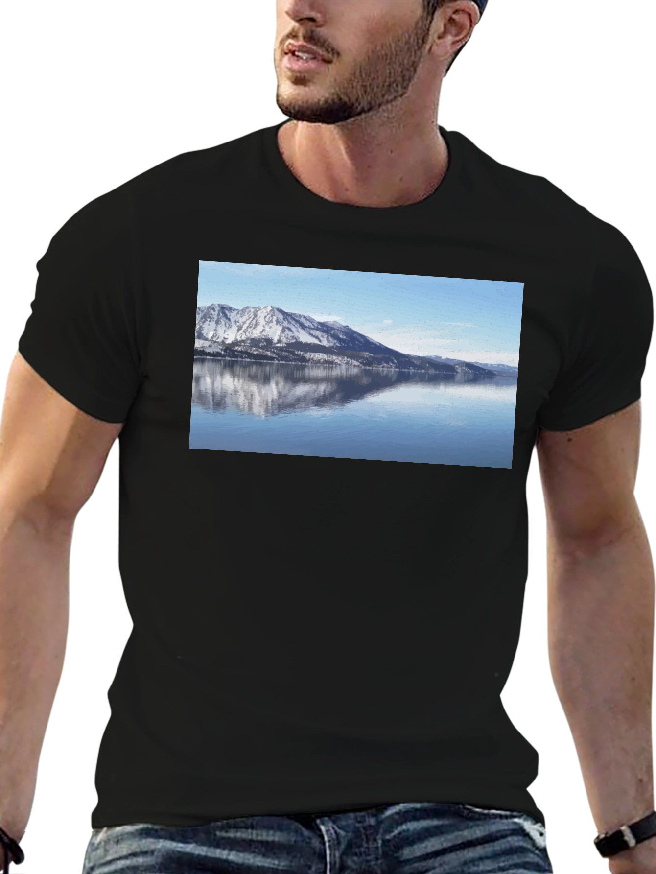 Mountain Lake View Graphic Tee