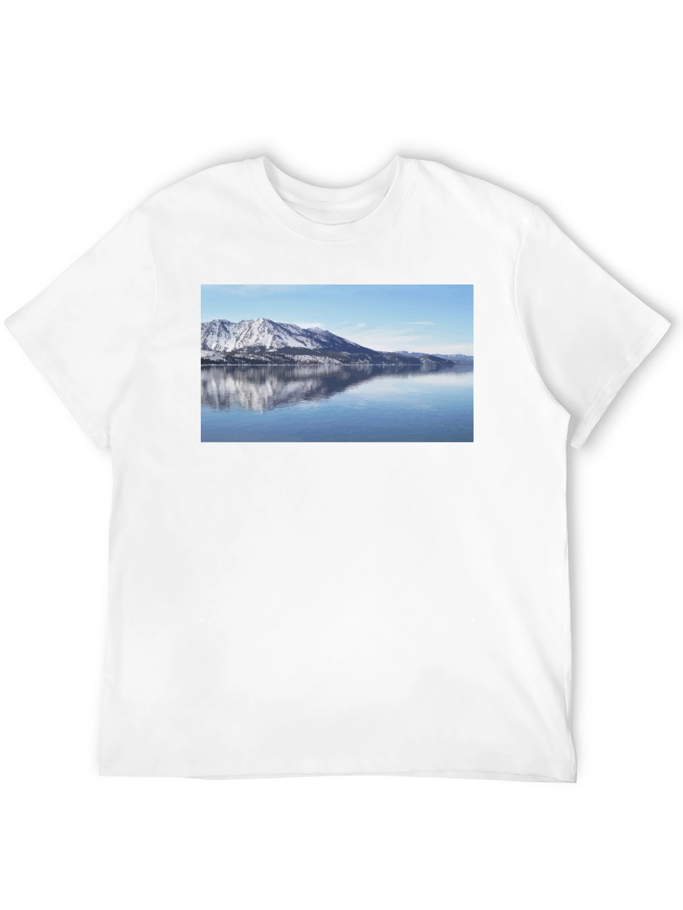 Mountain Lake View Graphic Tee