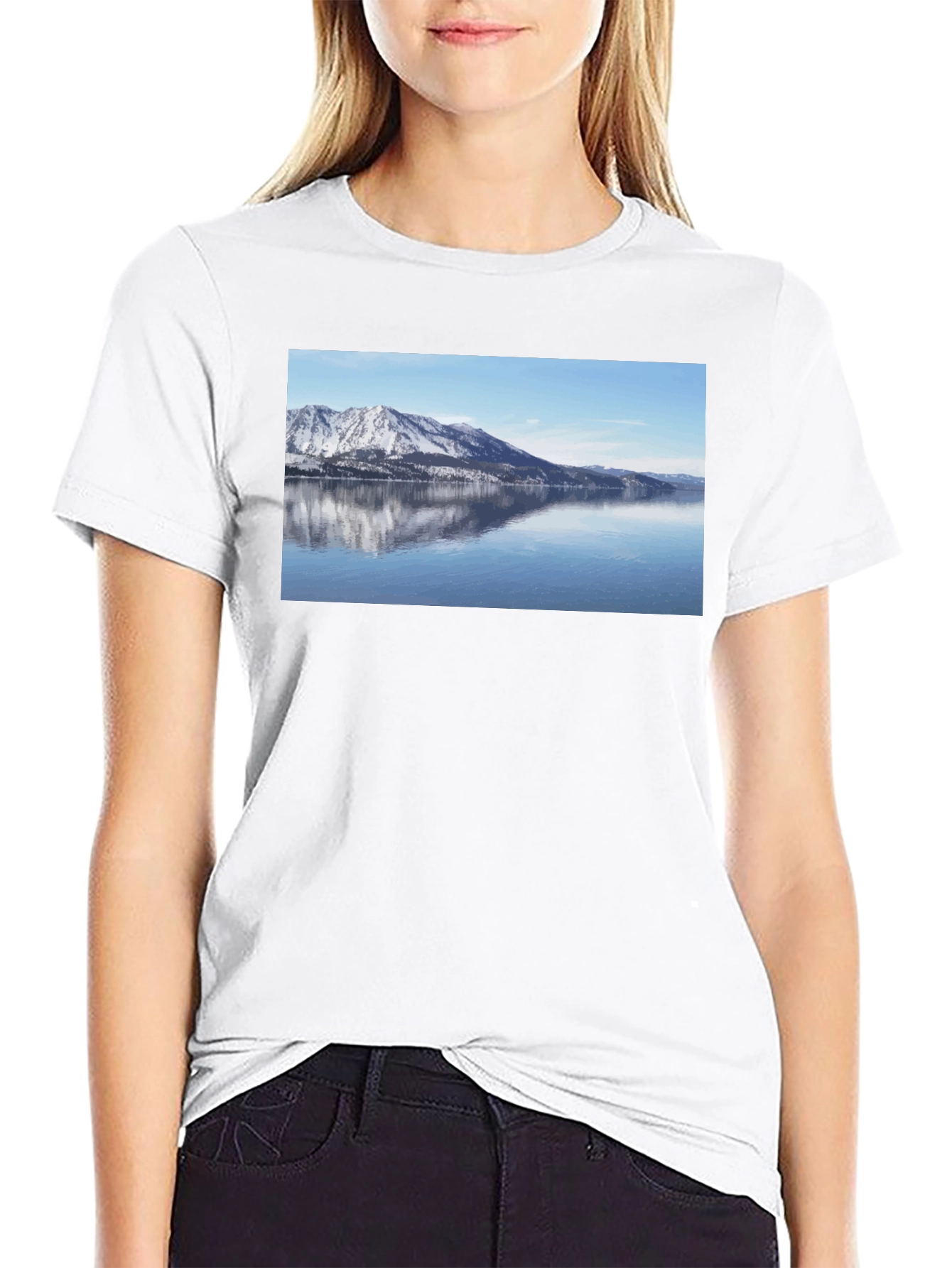 Mountain Lake View Graphic Tee