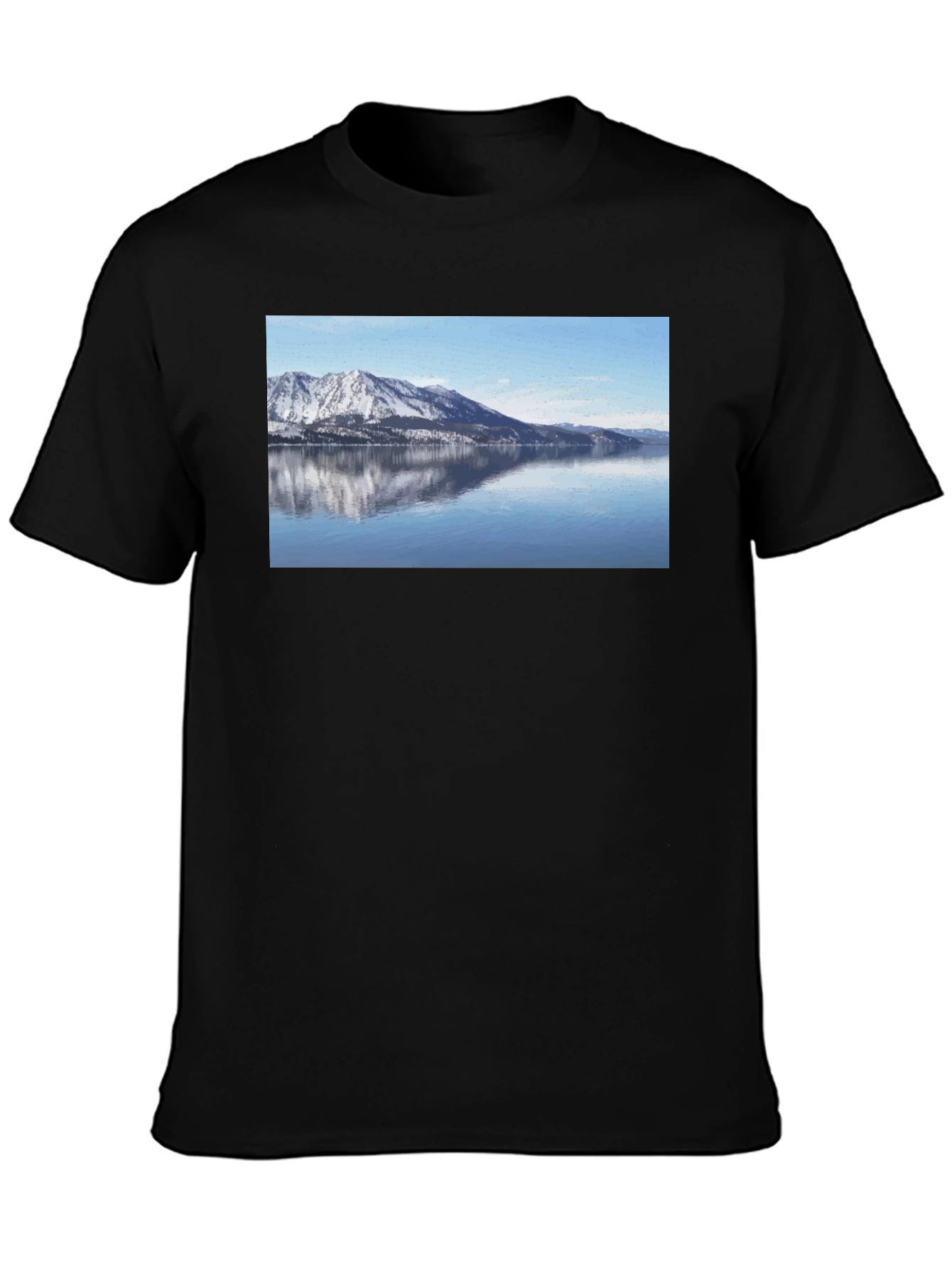 Mountain Lake View Graphic Tee