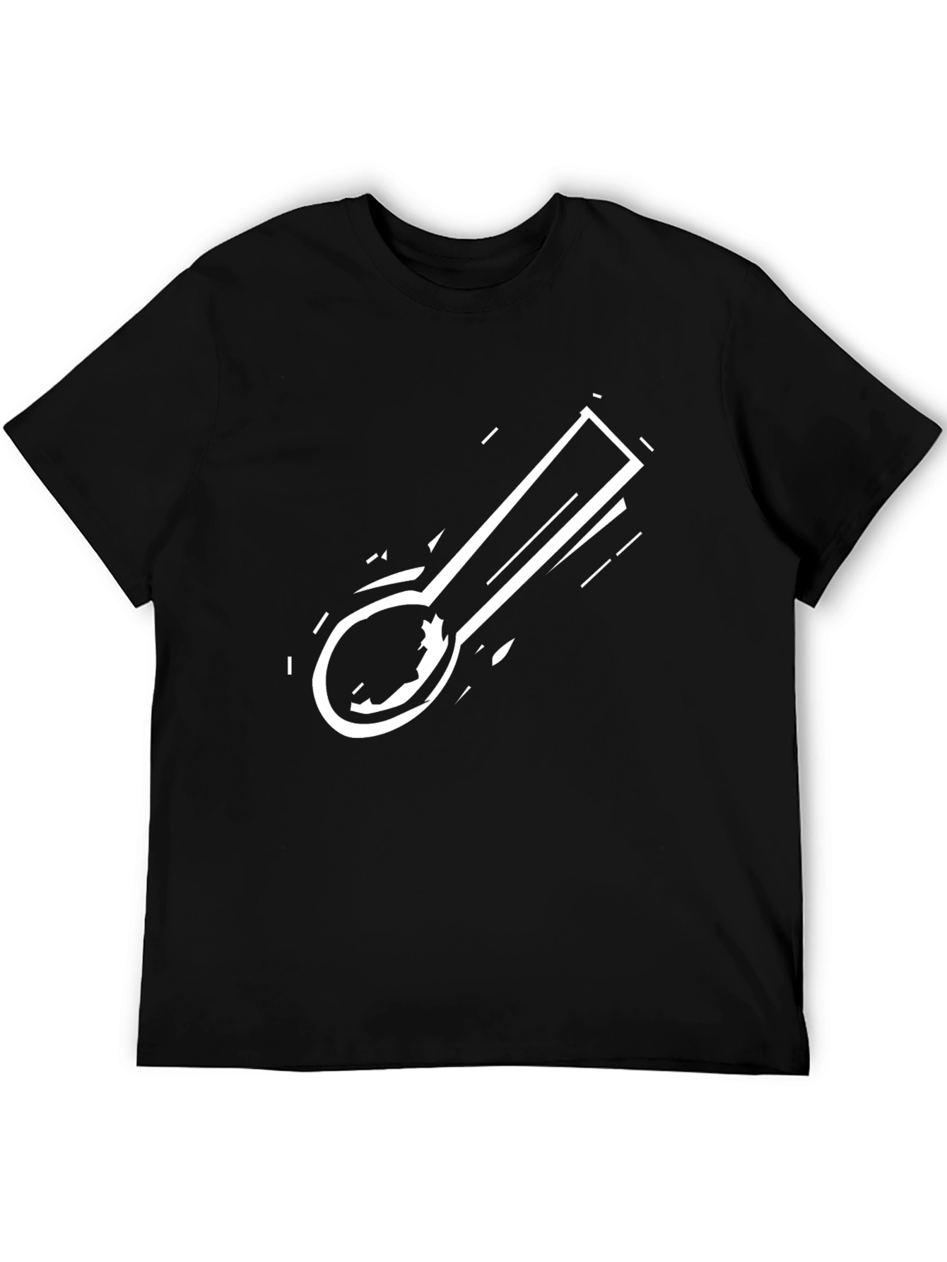 Black Spoon Graphic Tee - Casual Comfort